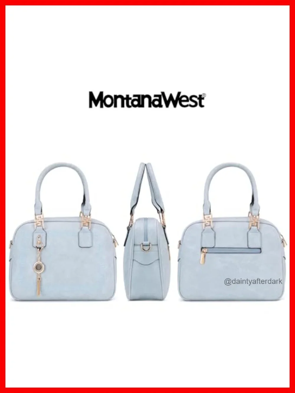 Faux Leather Satchel Handbag with Detachable Crossbody Strap